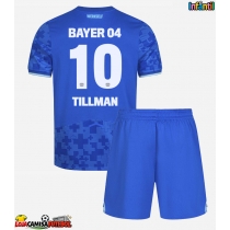 Camisa de Futebol Bayer Leverkusen Malik Tillman #10 Equipamento Alternativo Infantil 2025-26 Manga Curta (+ Calças curtas)